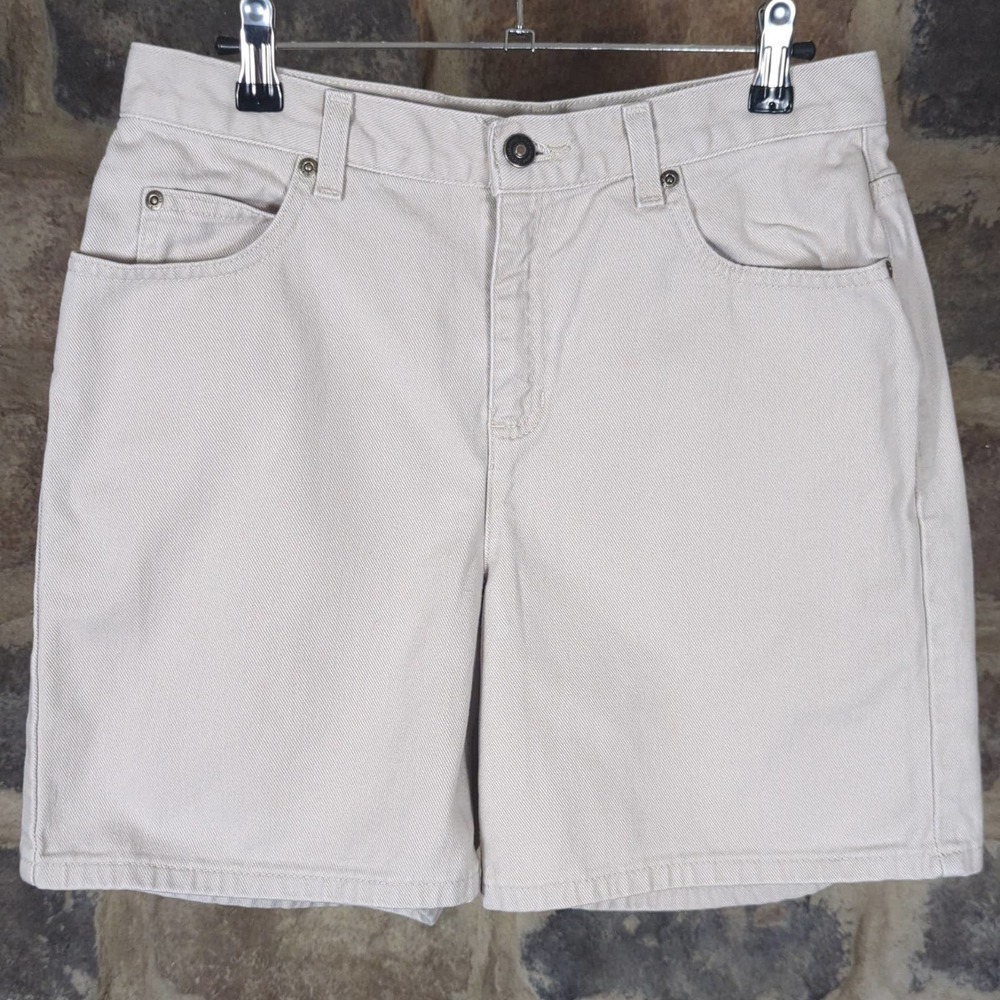Liz Claiborne Classic Have to Have Tan Jean Shorts Woman's Size 10 High Rise